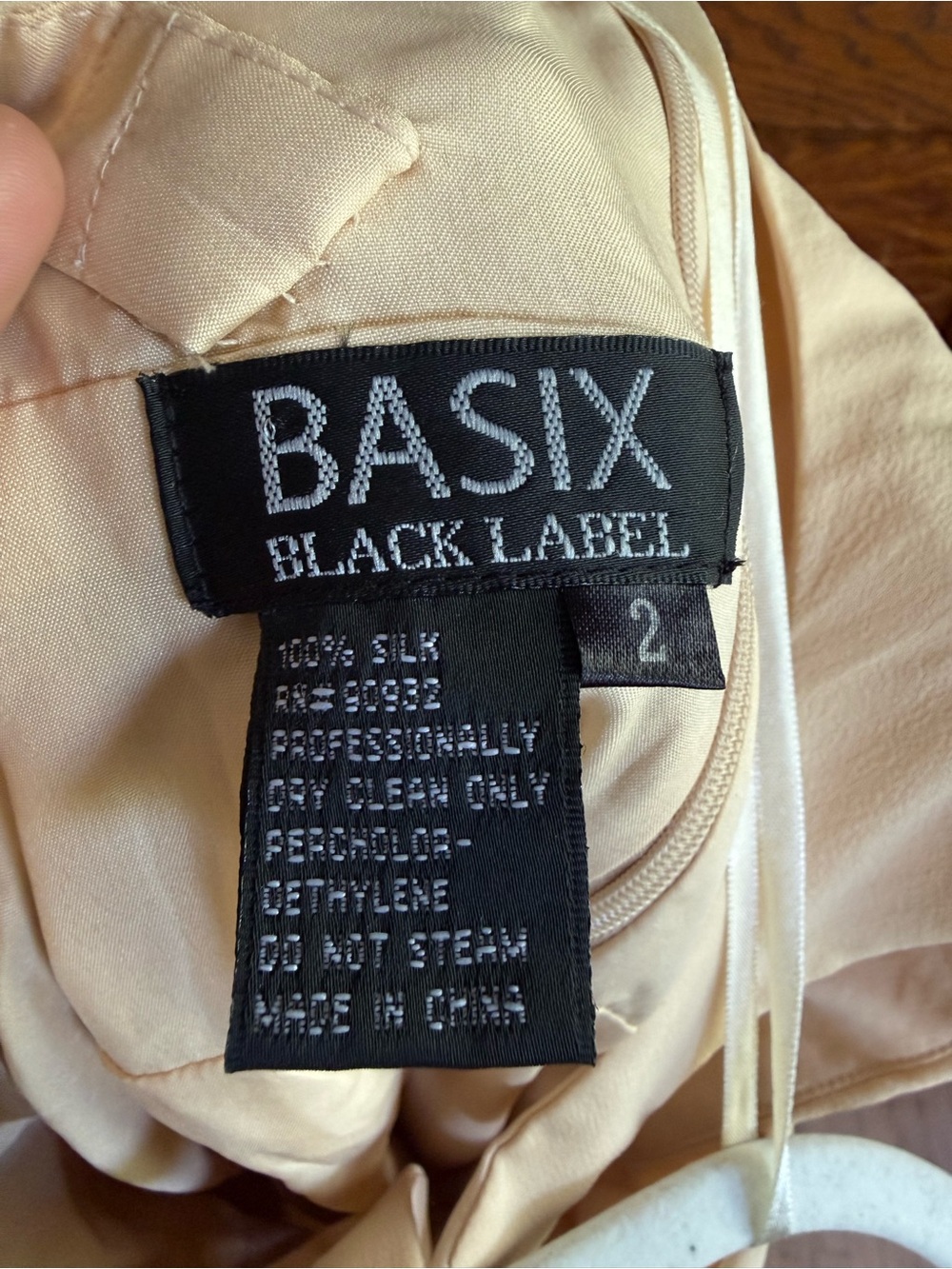 VINTAGE Y2K 100% Silk Beaded Dress Fairy Fairycore Whimsical Basix Black Label 2 - Picture 11 of 11